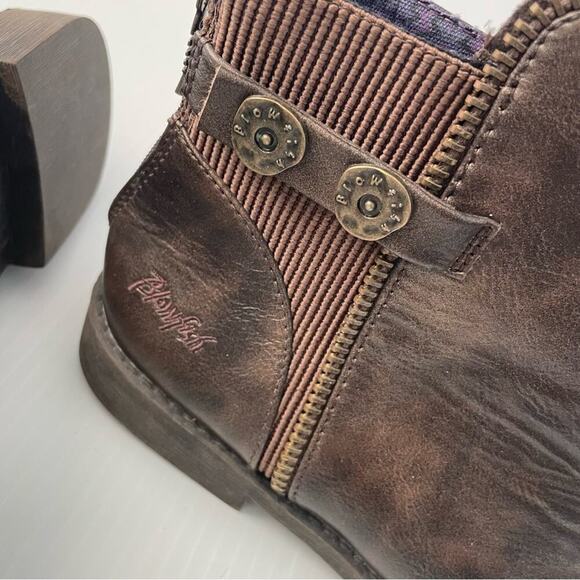 🆕 Blowfish kids short boots booties size 6 brown - Picture 5 of 12